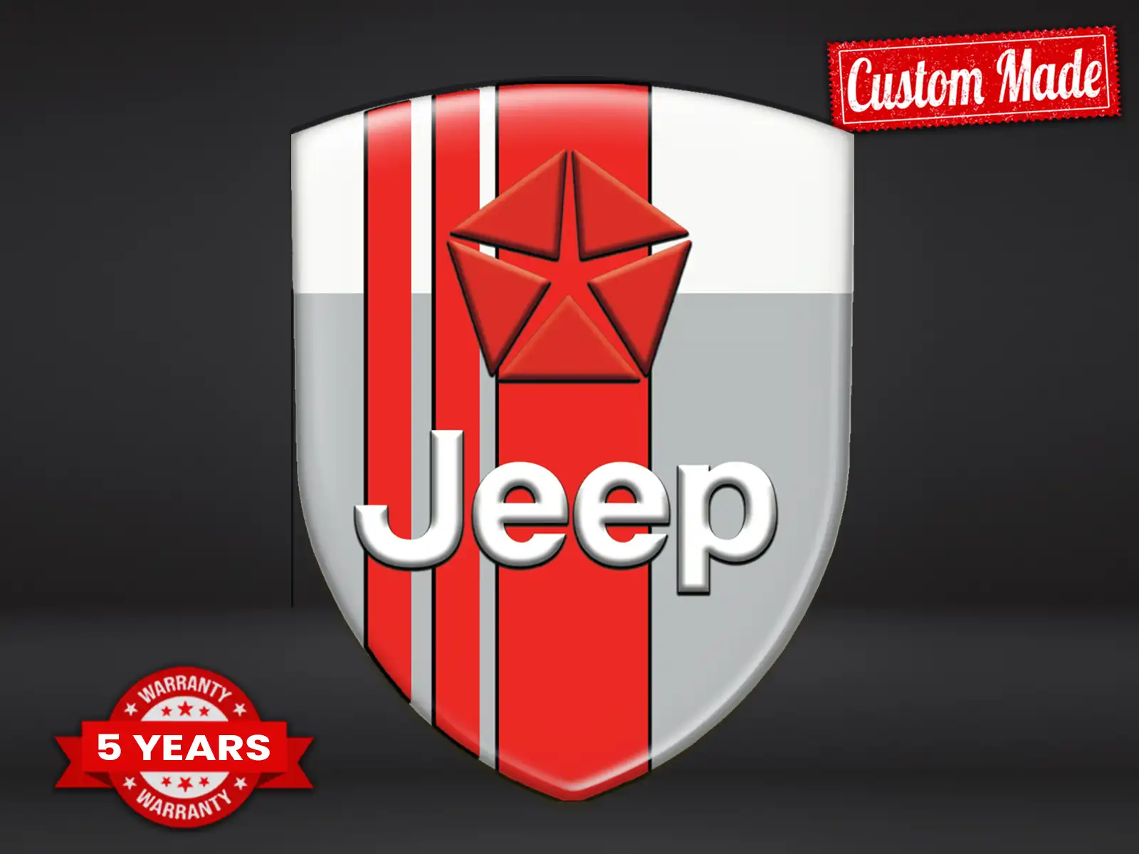 Jeep Domed Decals Sticker Car Max Lasting Pro Style